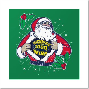 Santa Claus is a Michigan Fan Funny Posters and Art